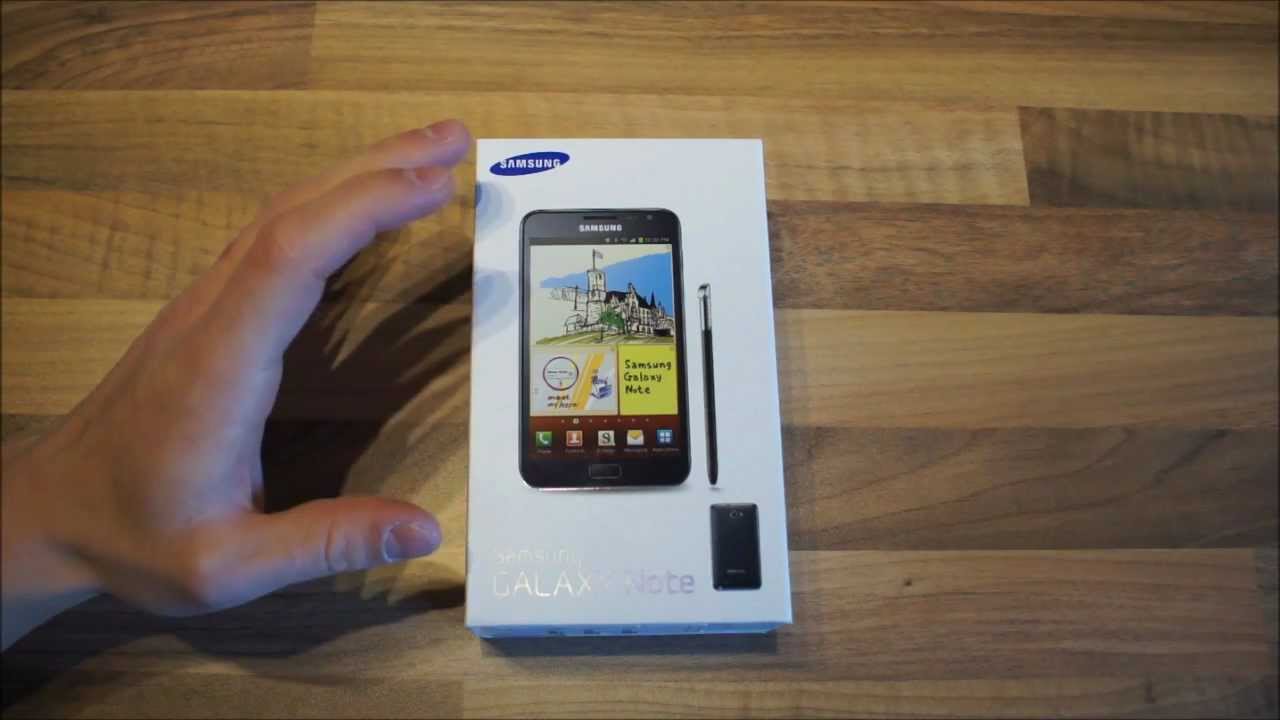 Samsung Galaxy Note Review deutsch - Teil 1: Unboxing, erster Eindruck, Design