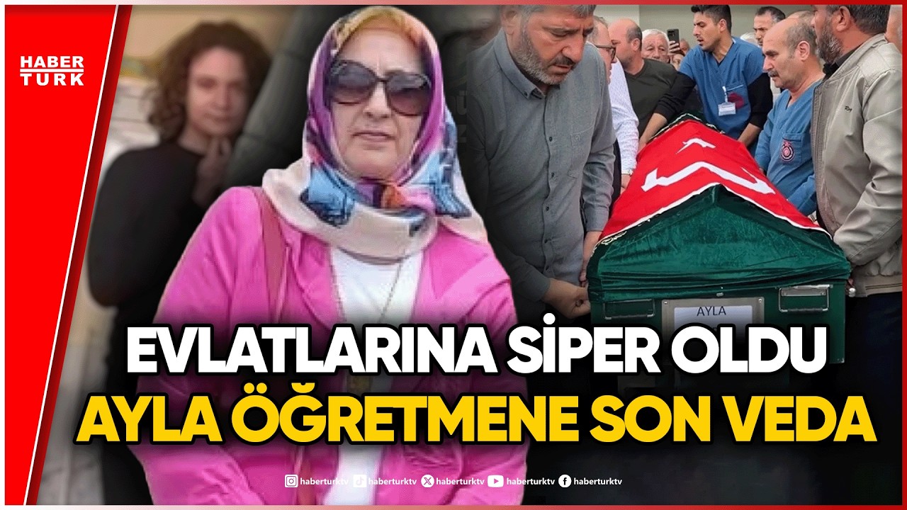T&uuml;rkiye'yi Yıkan G&ouml;r&uuml;nt&uuml;! Ayla &Ouml;ğretmen Ve &Ouml;ğrencileri Yan Yana Uğurlanıyor