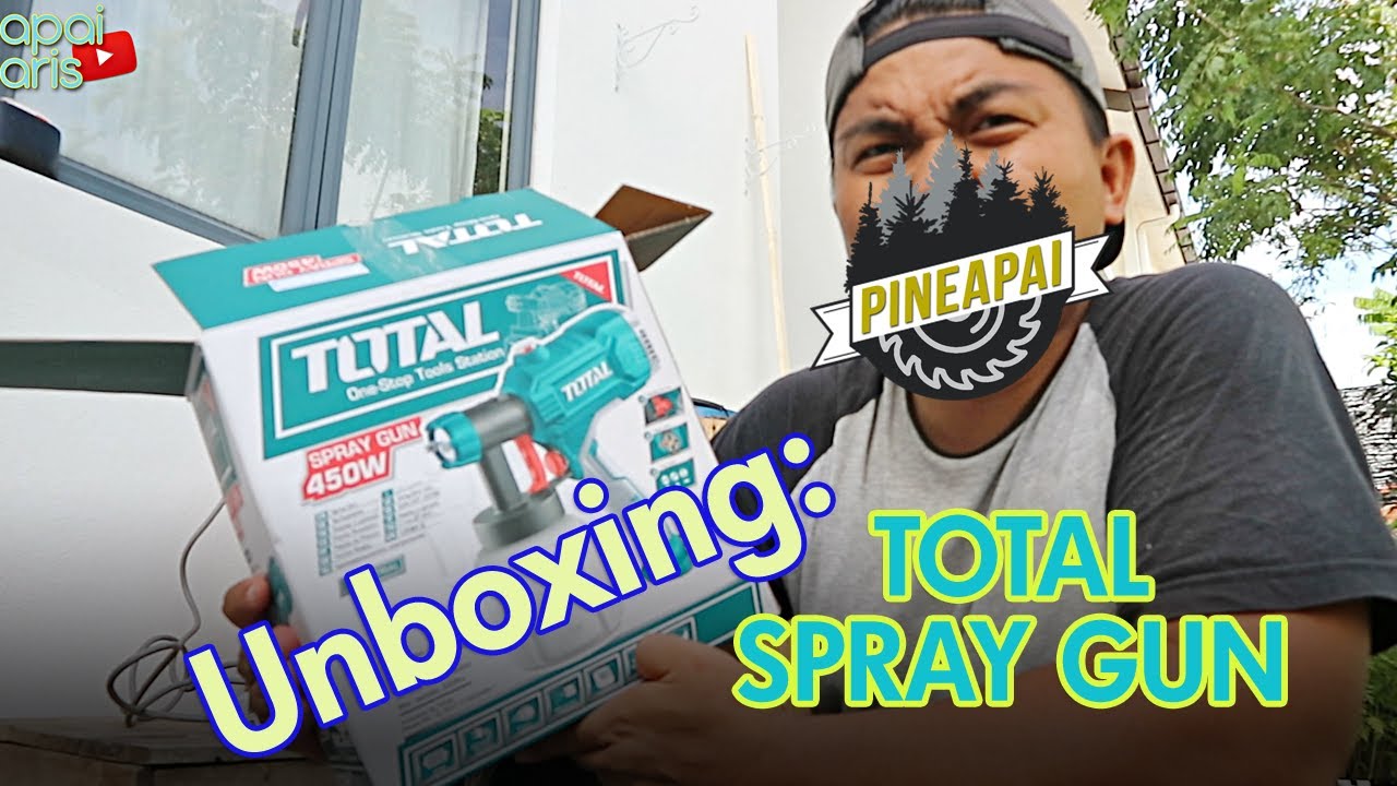 Unboxing : TOTAL 450W HEAVY DUTY SPRAY PAINT GUN (TT-3506) ( kerja mengecat lebih pantas atau tak? )