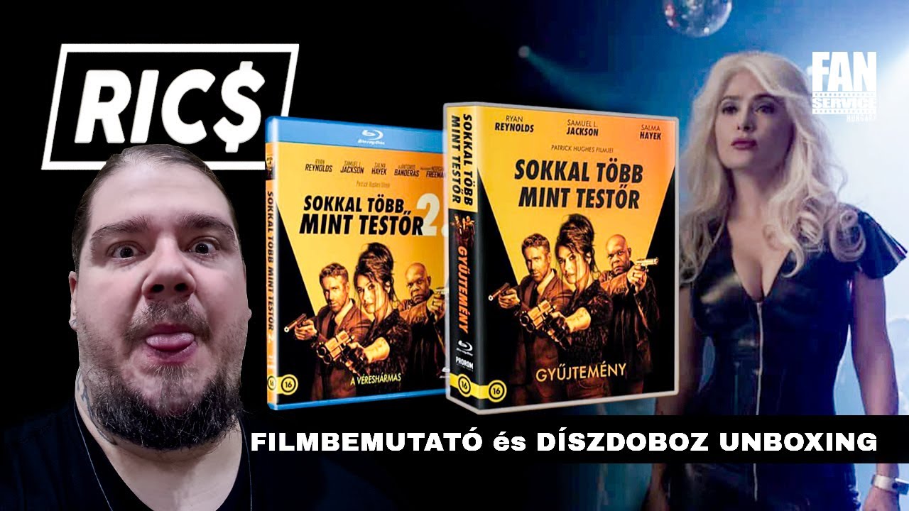 Sokkal több mint testőr 2 filmbemutató és blu-ray díszdoboz unboxing