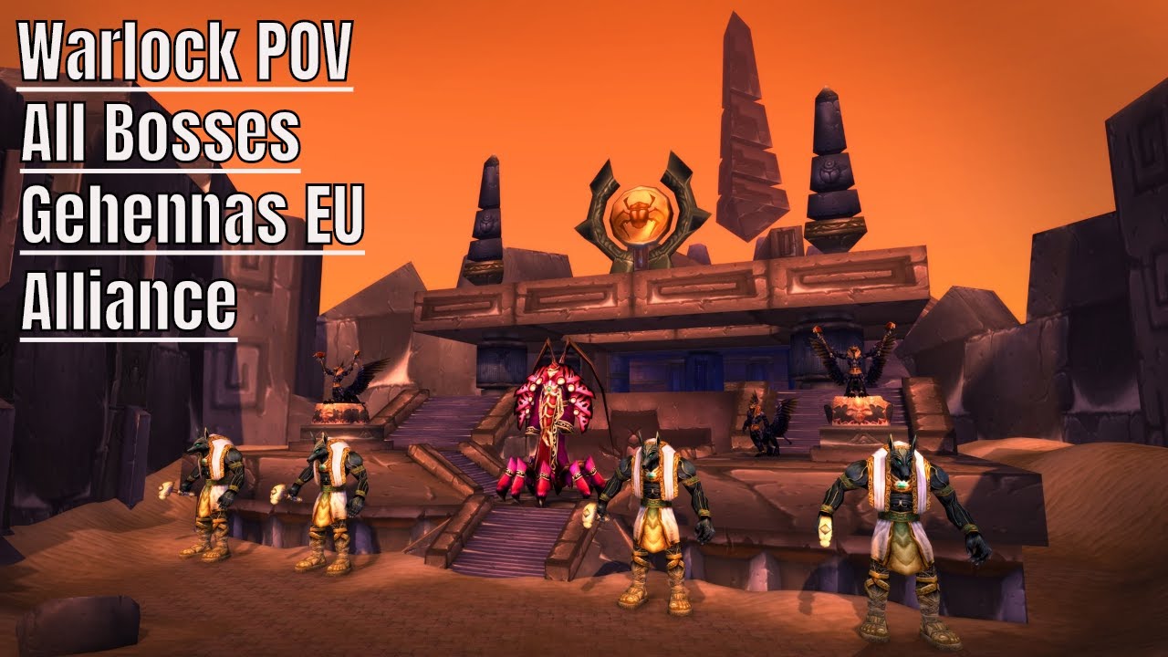 Classic AQ40 Full Run ALL Bosses | 22 man C'thun kill | Warlock Pov DS Ruin | Gehennas EU