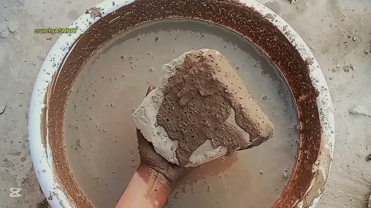 Pure very soft mud chunks laziz water 🌊 crumbling 