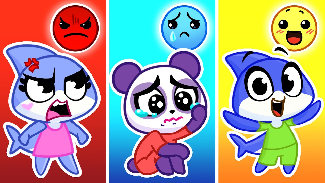 My Feelings and Emotions 😊😭 How Do You Feel? 😡 Best Educational Cartoons for Kids