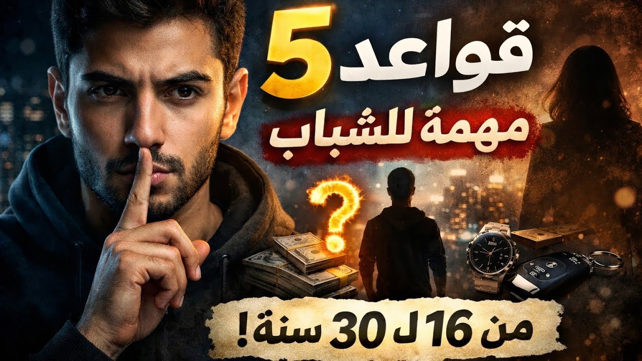 5 قواعد مهمه يجب أن يعرفها كل شاب – 5 Things Every Young Man Must Learn