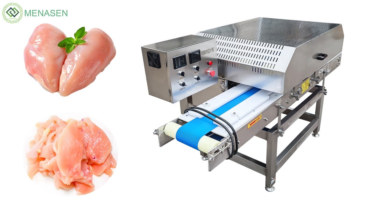 MNS-QPJ100 Fresh Meat Slicer Machine| Chicken Breast Slicing Machine| +86 13733892205
