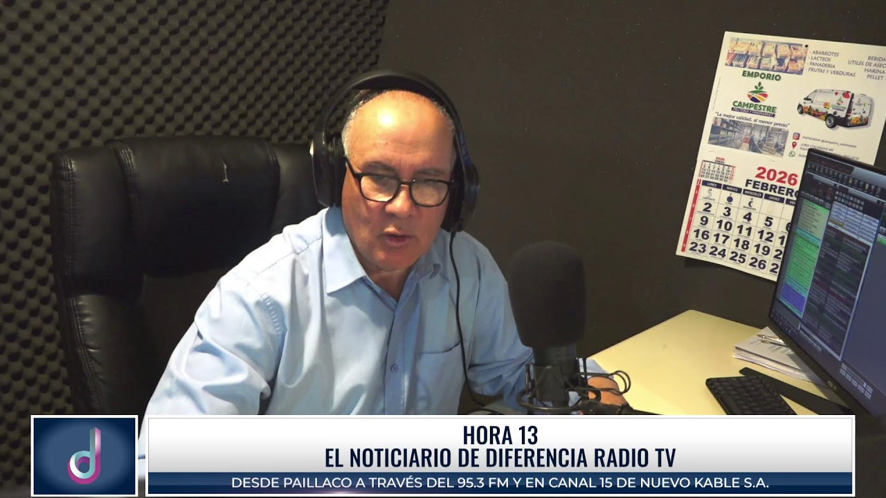Noticias en Hora 13 - Jueves 12 de Febrero