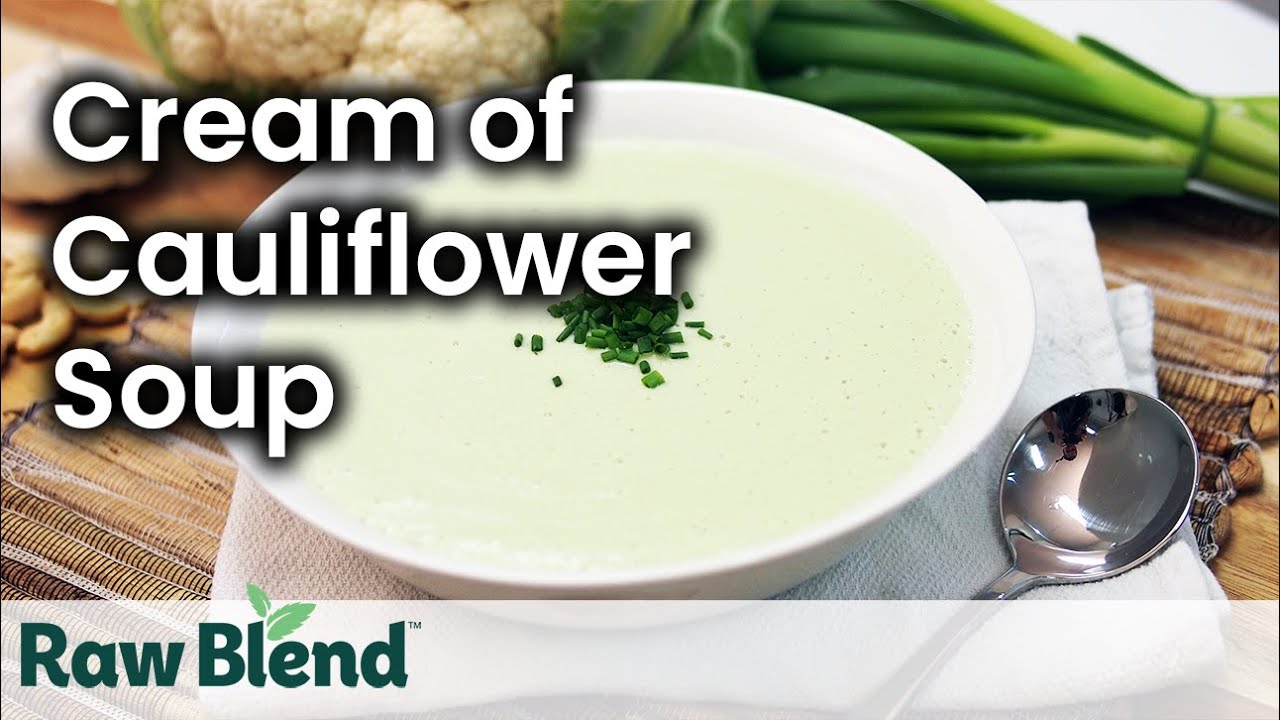 How to make Cream of Cauliflower Soup in the Vitamix Blender | Recipe Video