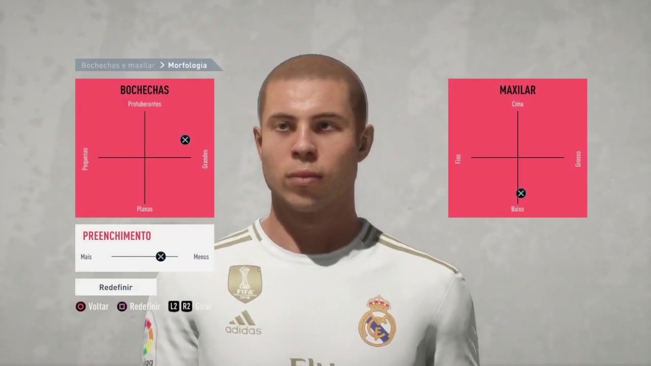 FIFA20 Face RONALDO FENOMENO Pro Clubs tutorial lookalike