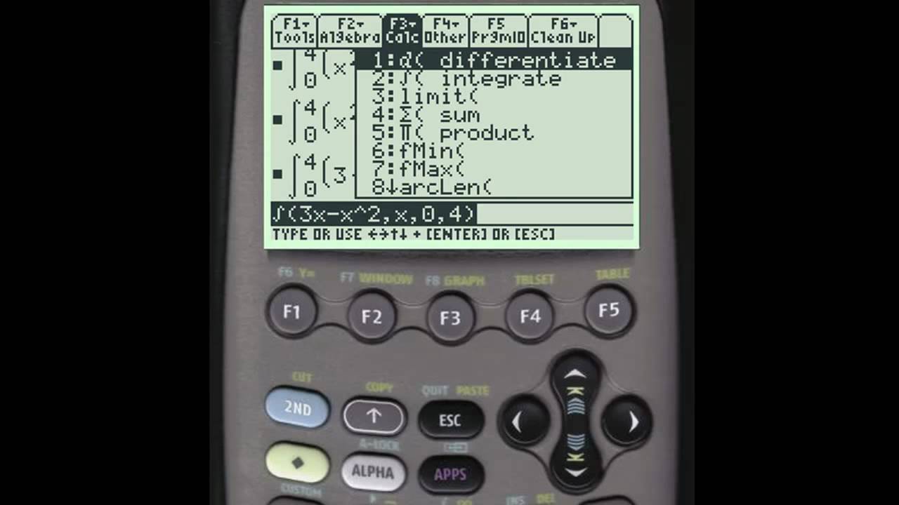 TI89: How to Integrate Using Your Calculator