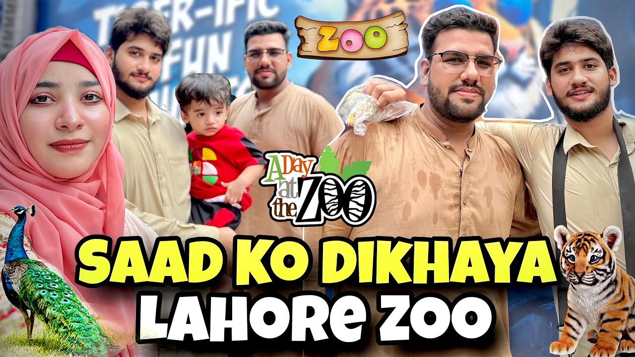 A Day At The Zoo With Saad _ Ebad Ne Krdiya Apna Diaper Full 😂 Laiba Fatima Enjoying At Zoo 