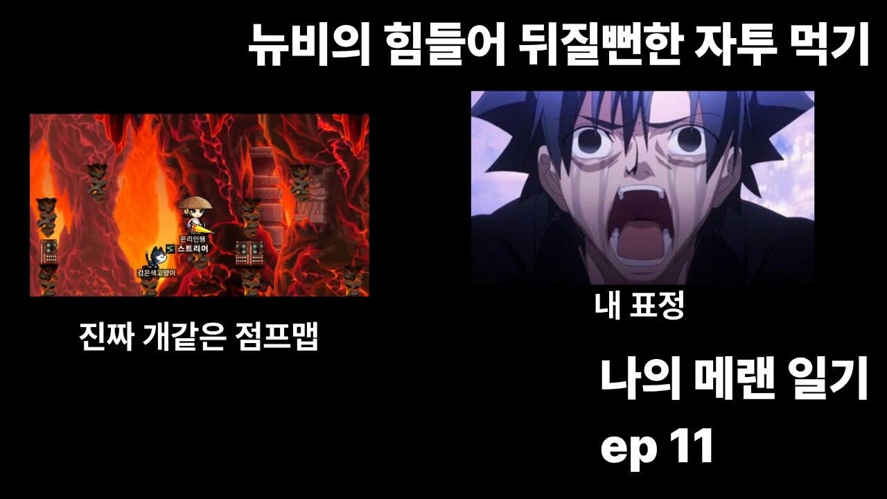 아무것도 모르는 나의 메이플랜드 일기 11화 : 진짜 힘들어 뒤질뻔한 자투 먹기