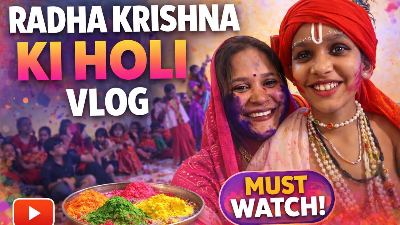 Vansh ko banaya krishna ❤️ Radha Krishn ki holi hai humre Ghr me 