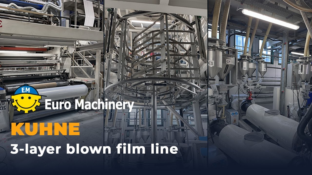 KUHNE 3-Layer Blown Film Extruder | High-Performance Film Production