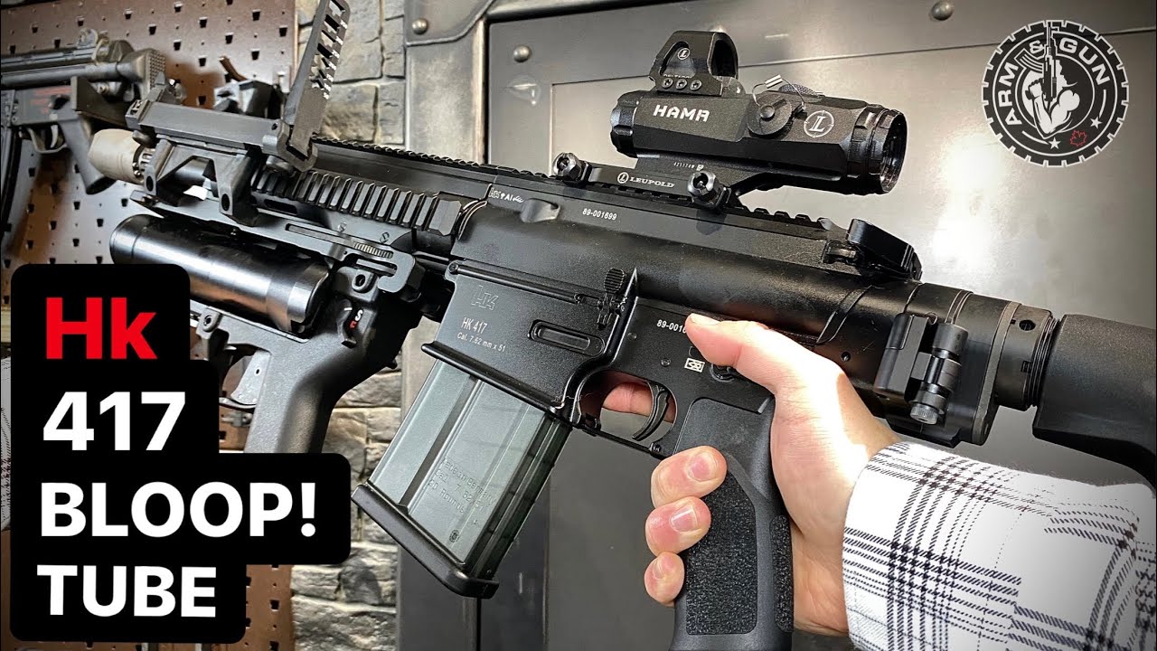 Hk 417 with BLOOP! TUBE 💣🤯 #Shorts