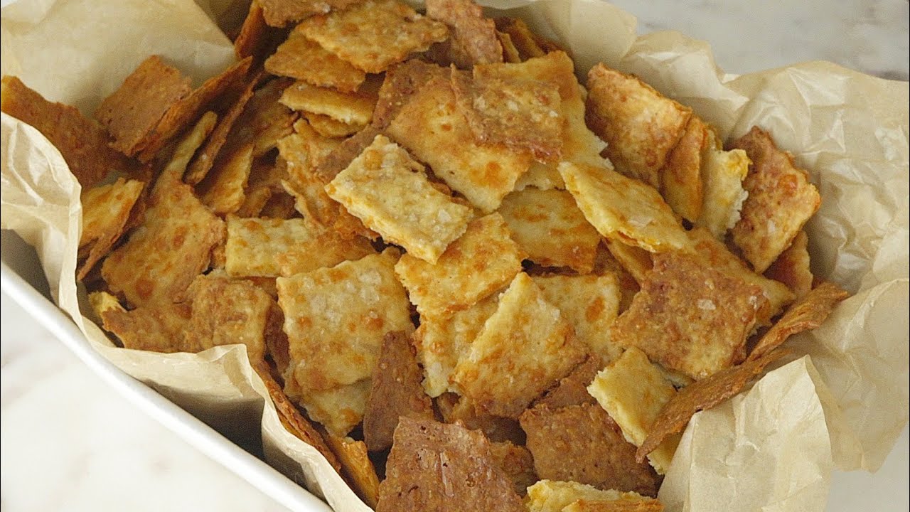 이 크래커 때문에 디스카드 늘릴 수도 있어요..사워도우 디스카드 치즈크래커 / 10판 구움/ Best sourdough discard cheese crakcer recipe