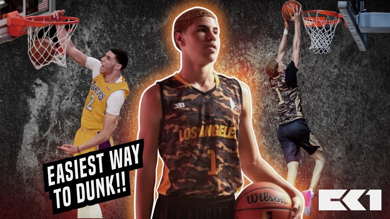 How to dunk like LaMelo Ball and Lonzo Ball : EASIEST WAY TO DUNK!!!