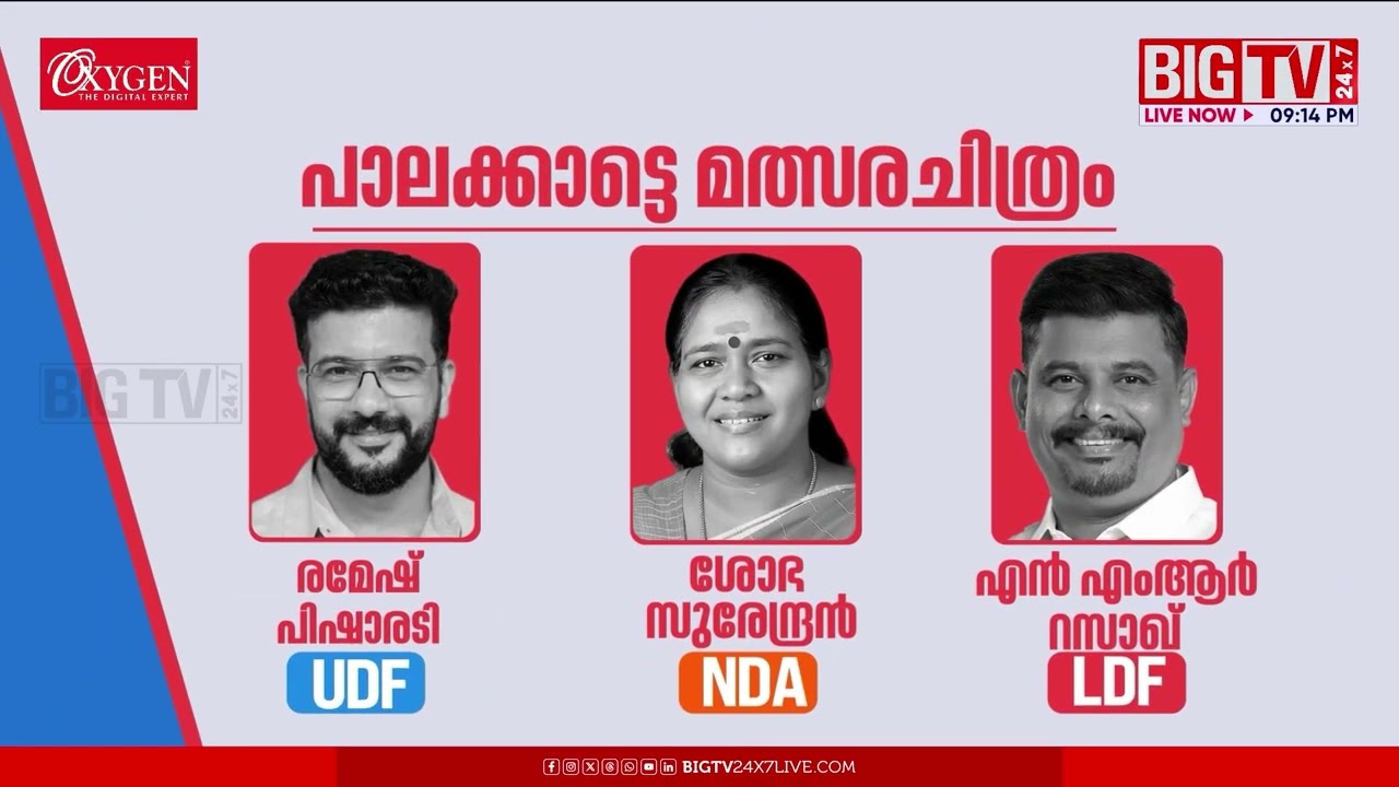 പാലക്കാട് ബിജെപി - സിപിഐഎം ഡീലോ?  | BIGTV | Election Headquarters | Palakkad | UDF | LDF | NDA
