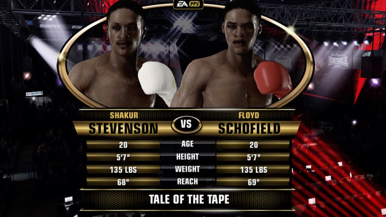 SHAKUR STEVENSON VS FLOYD SCHOFIELD FIGHT NIGHT CHAMPION