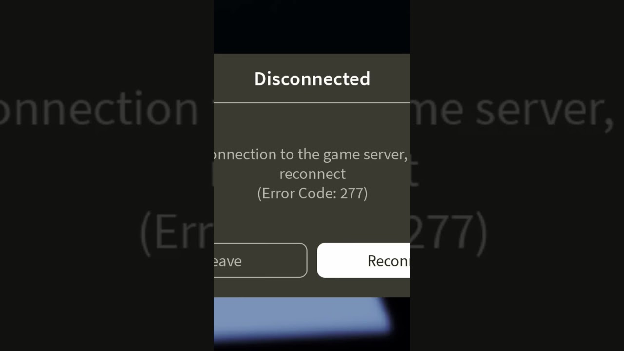 How to fix error code 277 in roblox experience?.