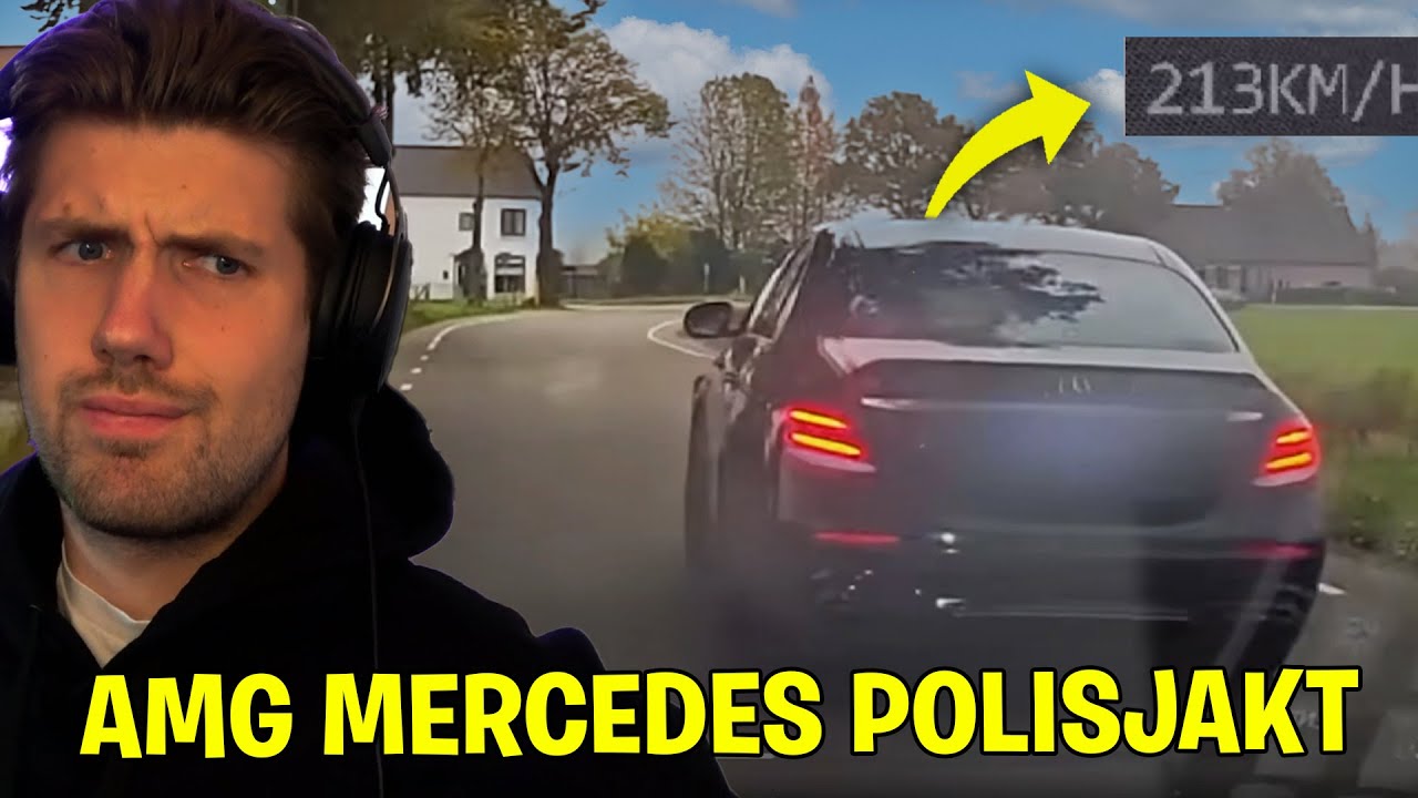 MERCEDES AMG FLYR FRÅN HOLLÄNDSKA POLISEN *REAGERAR PÅ POLISJAKTER*