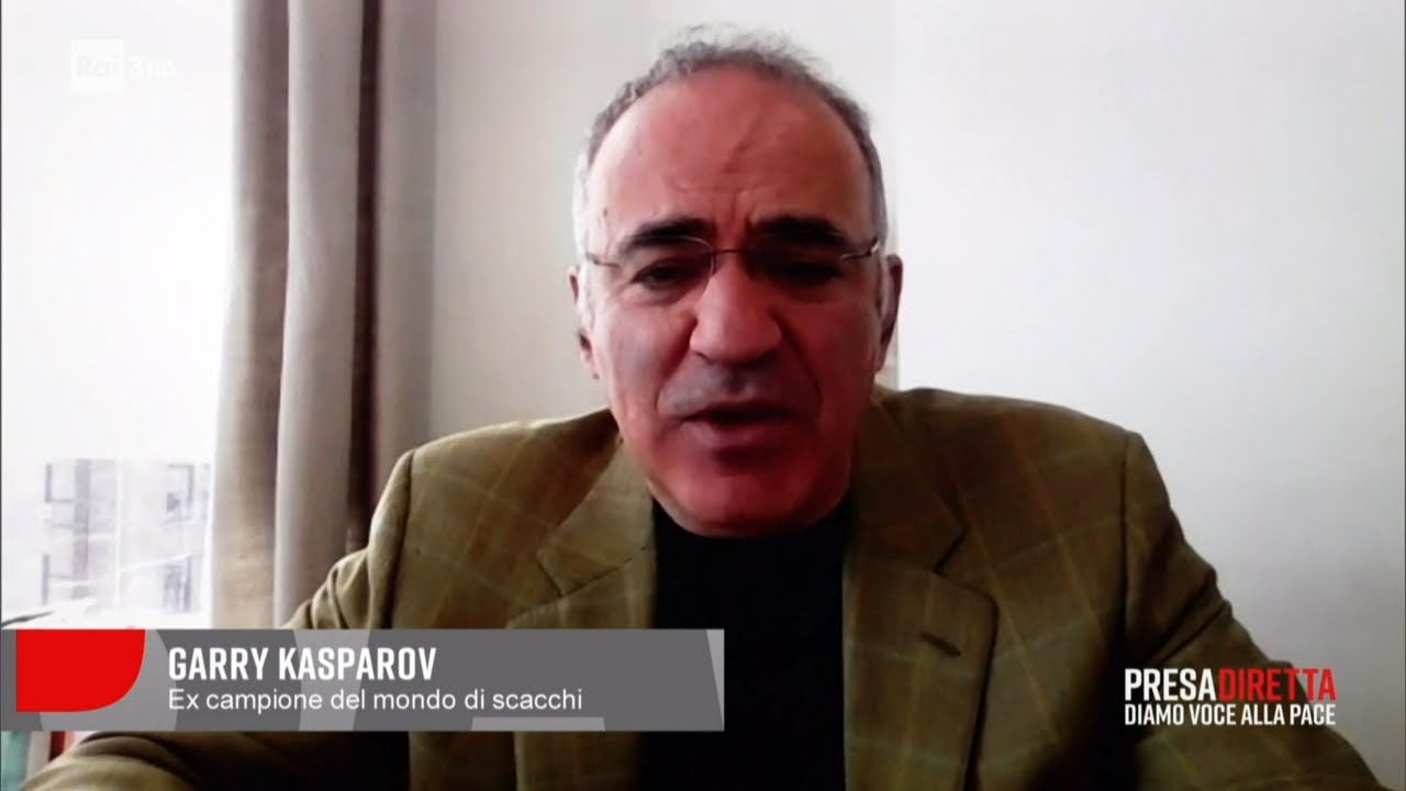 Il famoso campione di scacchi Garry Kasparov – PresaDiretta 28/02/2022