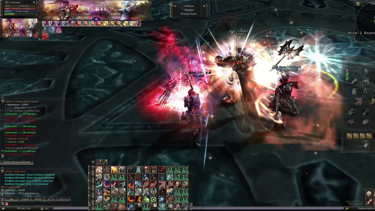 Lineage 2 L2Amerika Connor PVP Compilation #2 Phoenix Knight Power