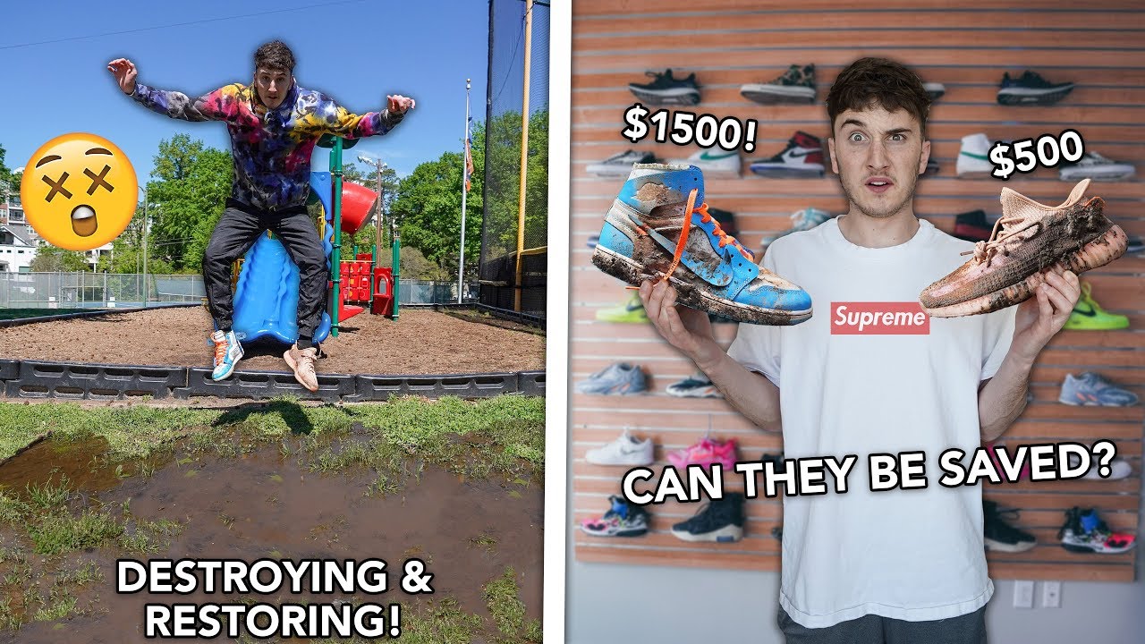 I Destroyed And Restored Off-White Jordan 1 & Yeezy Clays