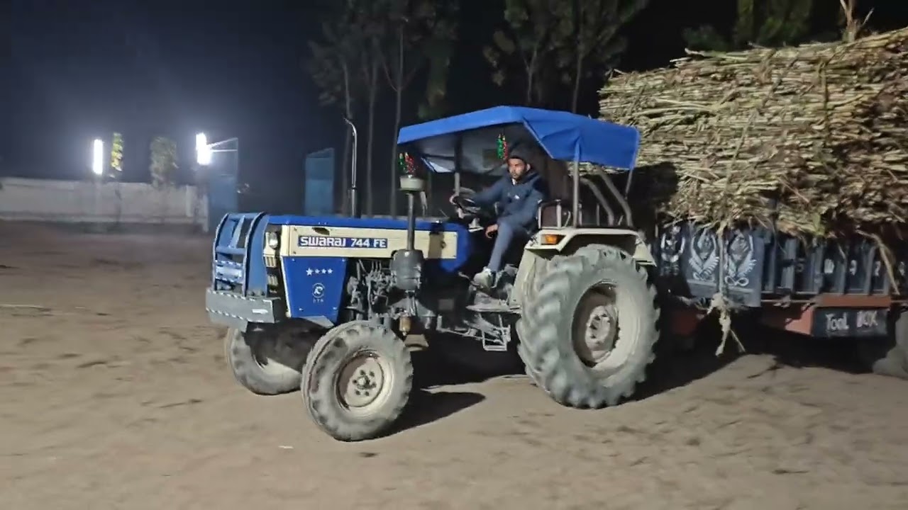 Tractor aur trolly ganna karesar pe leke gaye🚜👩‍🌾 sugar can  factory tour 