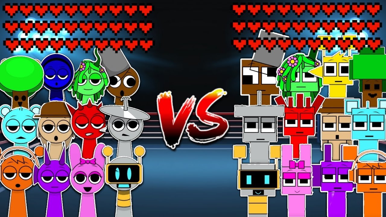 All Sprunki Characters vs All Minecraft Sprunki Characters! Meme battle