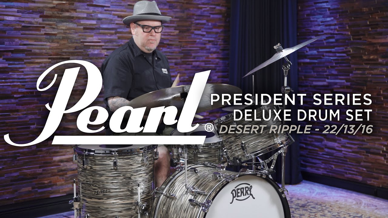 Pearl President Series Deluxe Drum Set - 22/13/16- Desert Ripple (PSD923XP-C768)