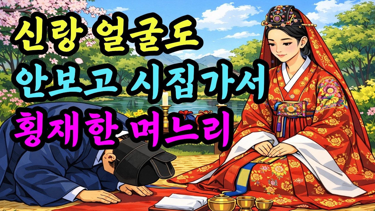 3명의 며느리가 도망간 집에 신랑 얼굴도 안 보고 시집간 여인│야담·민담·설화·전설·옛날이야기·오디오북·단편이야기·전래동화·수면동화│