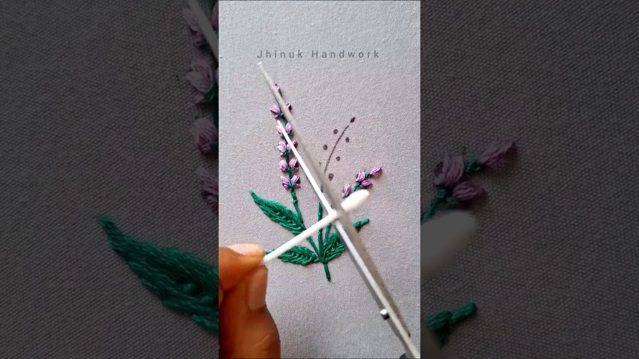 Most Beautiful flower embroidery tricks #shorts #embroidery #trending #viral #video