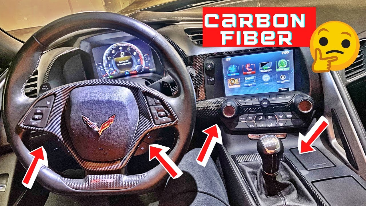 Z06 Corvette Carbon Fiber Interior upgrades (Installation Video)