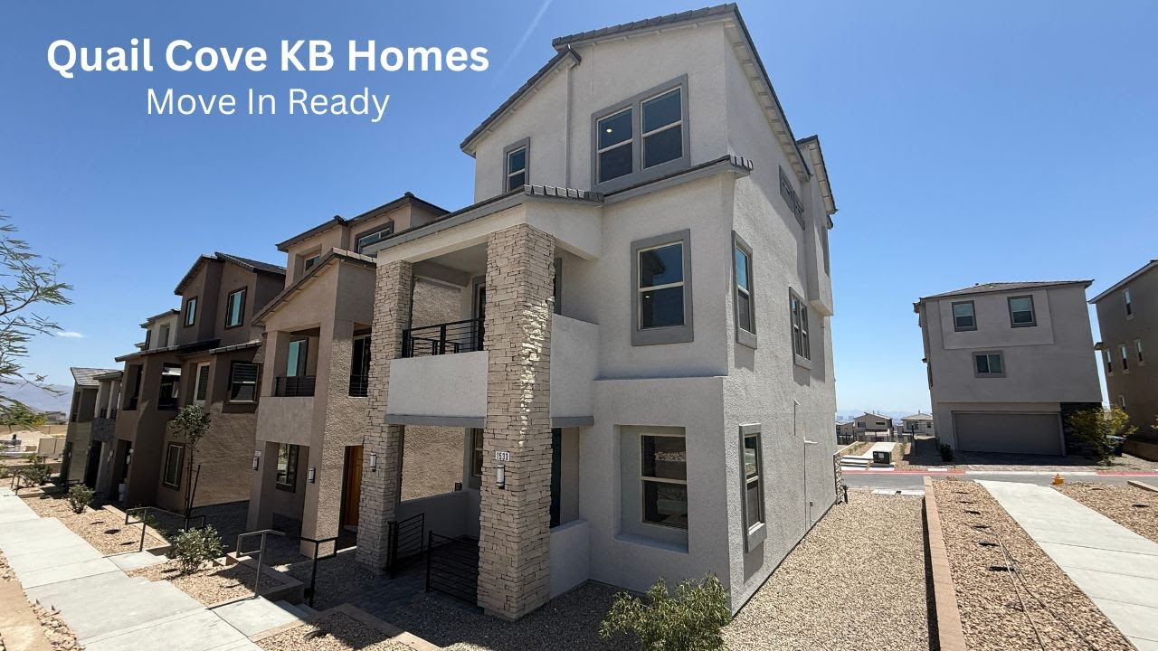New Summerlin Las Vegas Homes For Sale | Move In Ready $529k 4Bd, 3.5Ba 1,920sf- Quail Cove KB Homes