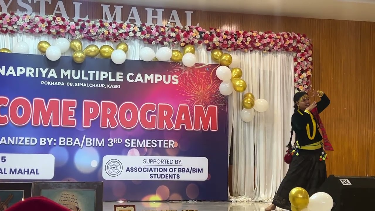 Solo Nepali remix dance #welcome program 