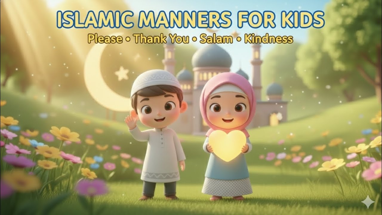 Islamic Manners for Kids | Good Behavior & Islamic Values | Fun Rhymes | MiniMuslim_Land 
