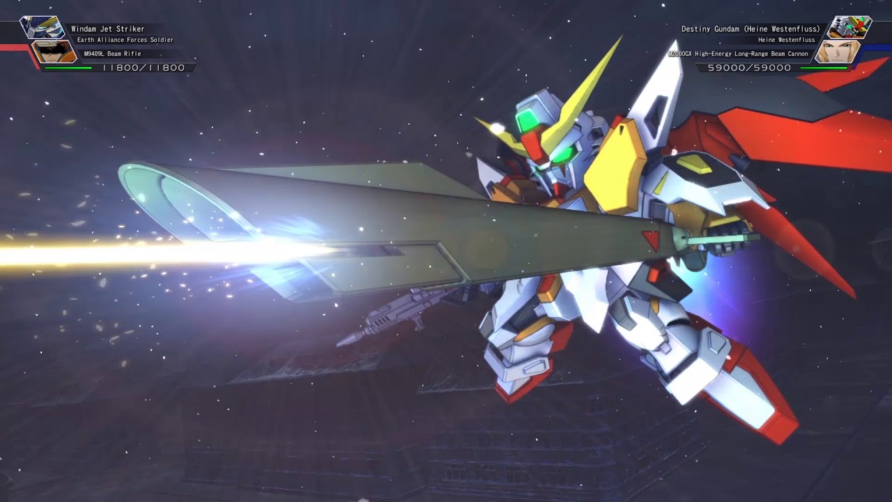 SD Gundam G-Generation Cross Rays - Destiny Gundam (Heine Westenfluss) All Animations