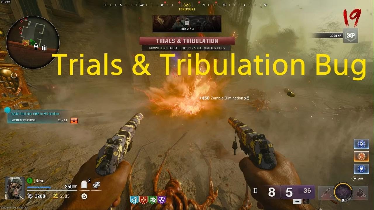 Trials & Tribulation Bug.  Get multiple in one Game.  Black Ops 6 Zombies.