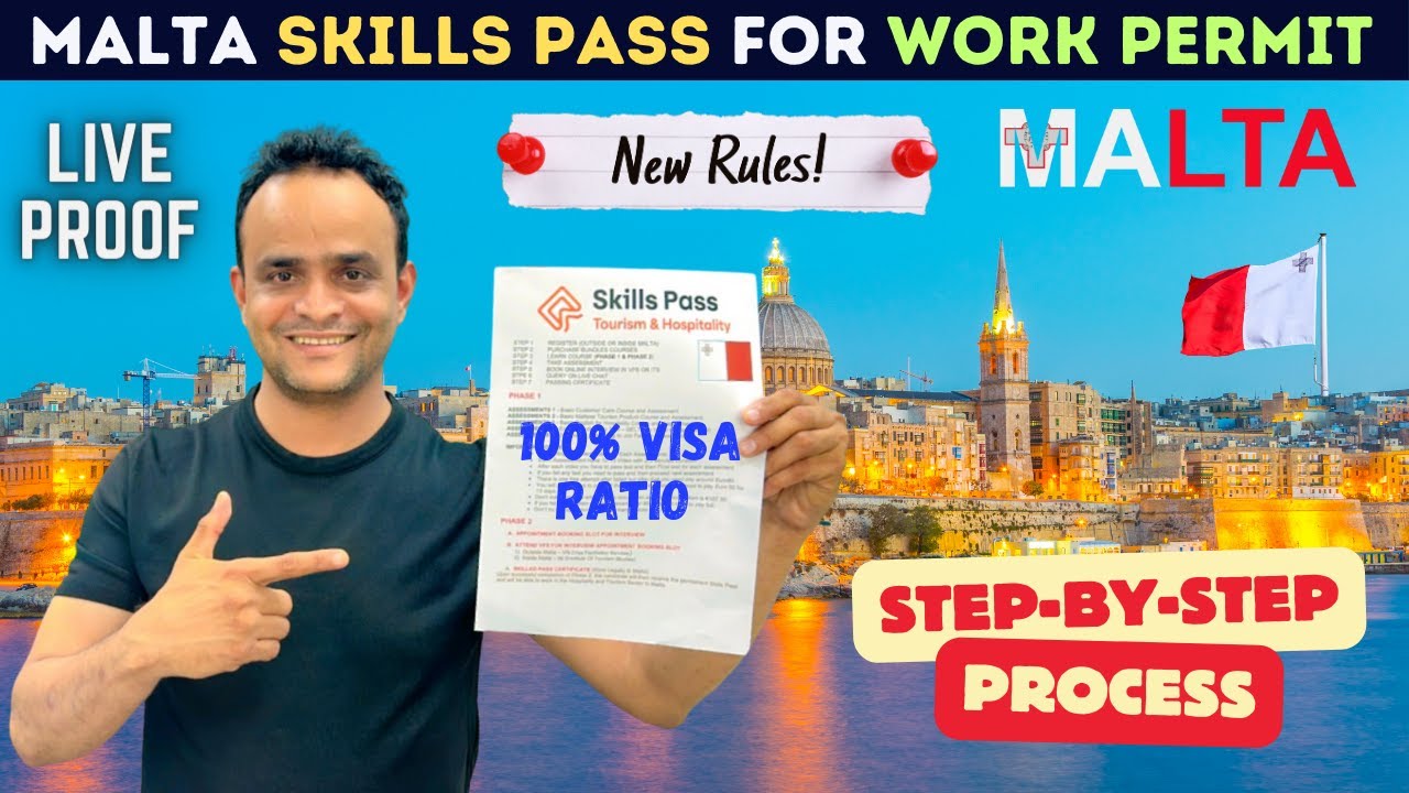 Malta Skills Pass Full Process Step-By-Step ! Malta Work Permit 2024 Latest Update