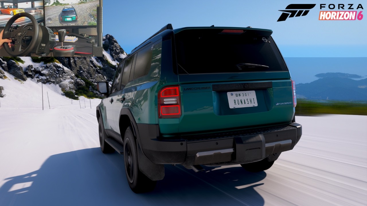 Forza Horizon 6 - Toyota Land Cruiser 250 | Steering Wheel Gameplay