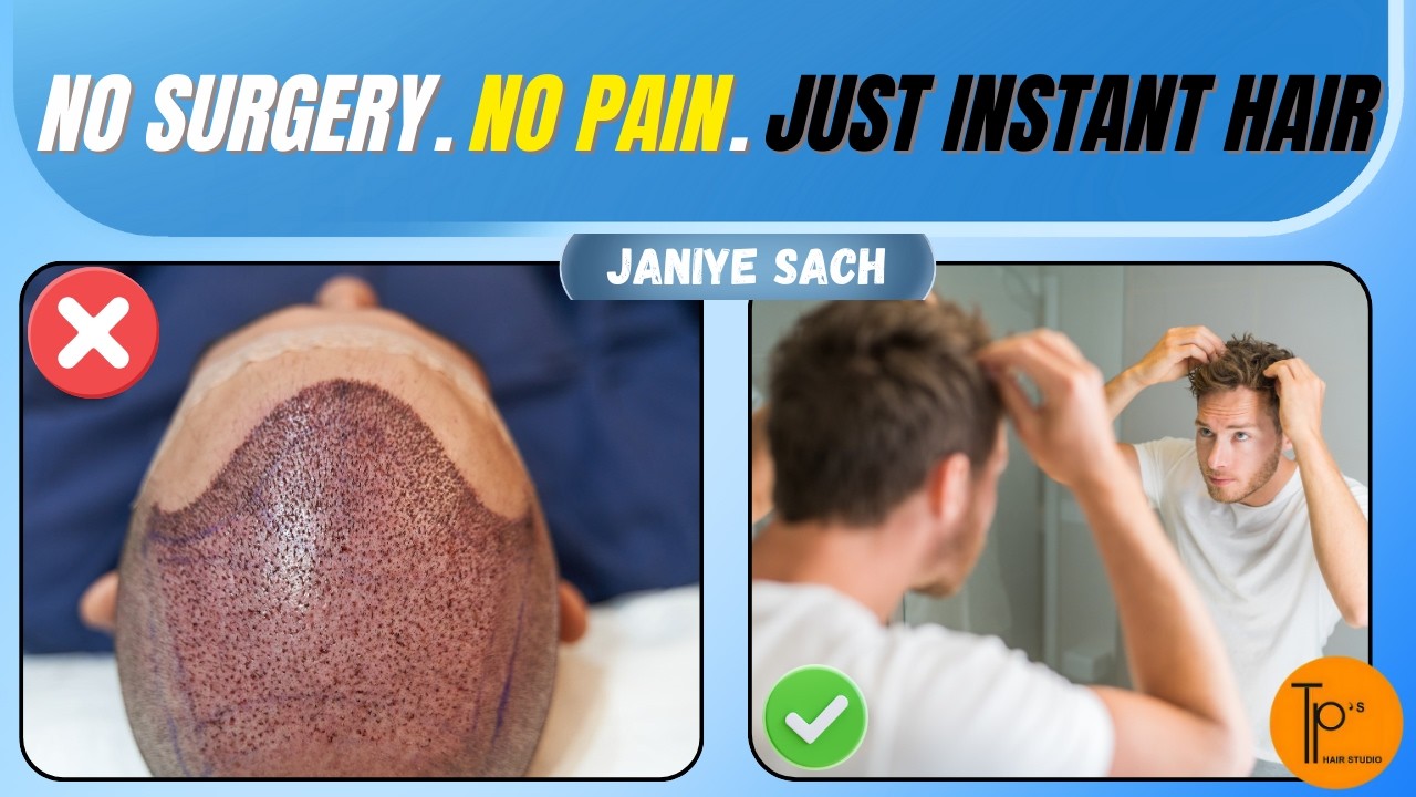 “No surgery  No pain  Just instant hair 😎”| TP's Hair Studio| #hair #haircut  #viral #foryou #fyp