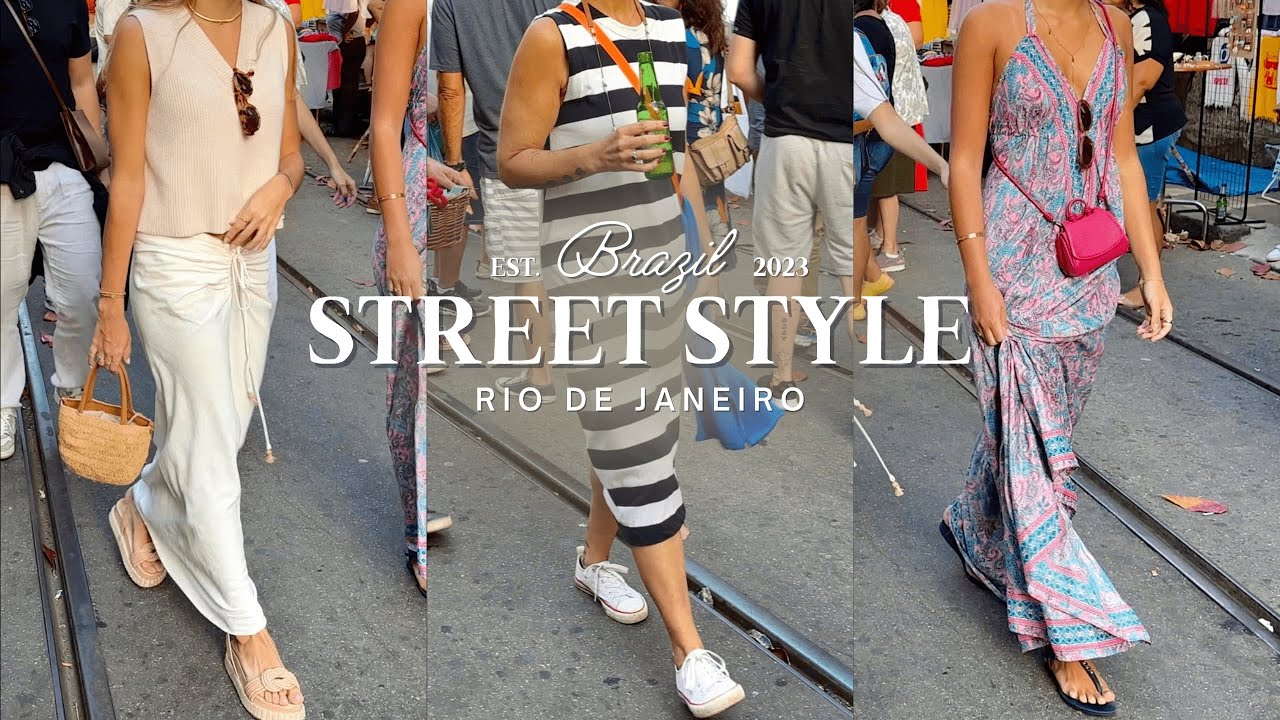Winter in Rio☀️🇧🇷 | What People Are Wearing 4K | Brazilian Street Style | Santa Teresa
