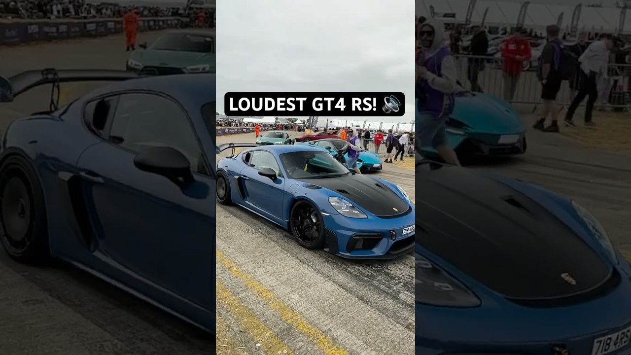 PORSCHE CAYMAN GT4 RS WITH LOUD JCR EXHAUST!