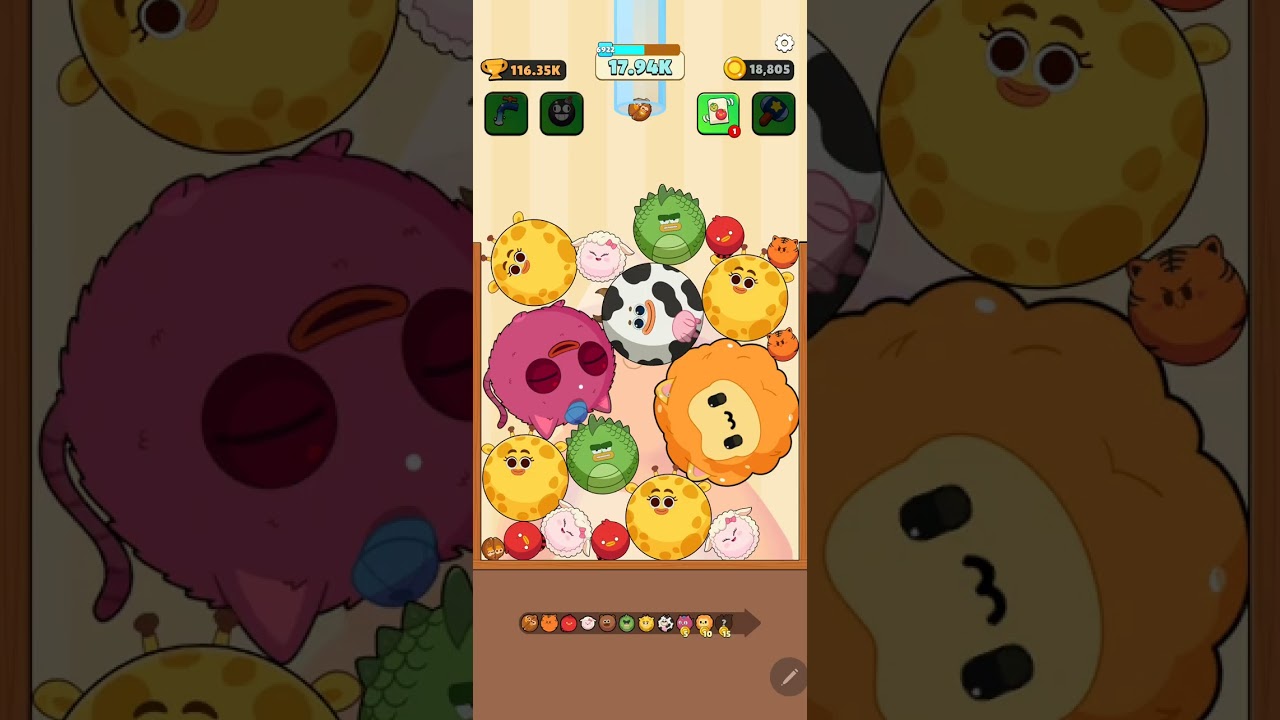 Fruits Clash marathon – who will rule the bowl? 🍉👑 ##fruitsclash #pzgameszone #pzgames #trending 