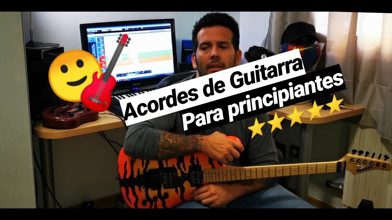 TOCAR GUITARRA FACIL! Aprende 8 ACORDES BASICOS en 7 minutos! 🎸