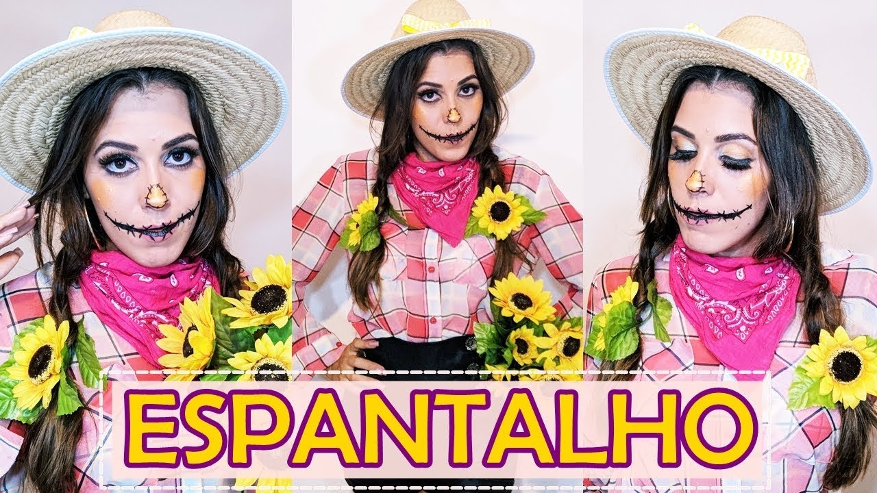 FAÇA SUA FANTASIA ESPANTALHO SEM GASTAR -- ESPECIAL DE HALLOWEEN