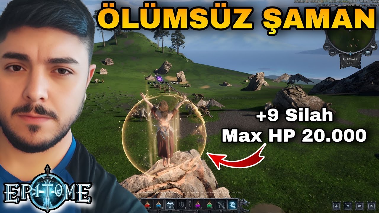 😱20K HP ÖLÜMSÜZ ŞAMAN! TÜM EŞYALAR 7 EFSUN | Epitome#4 #emraherdem #metin2 #epitome