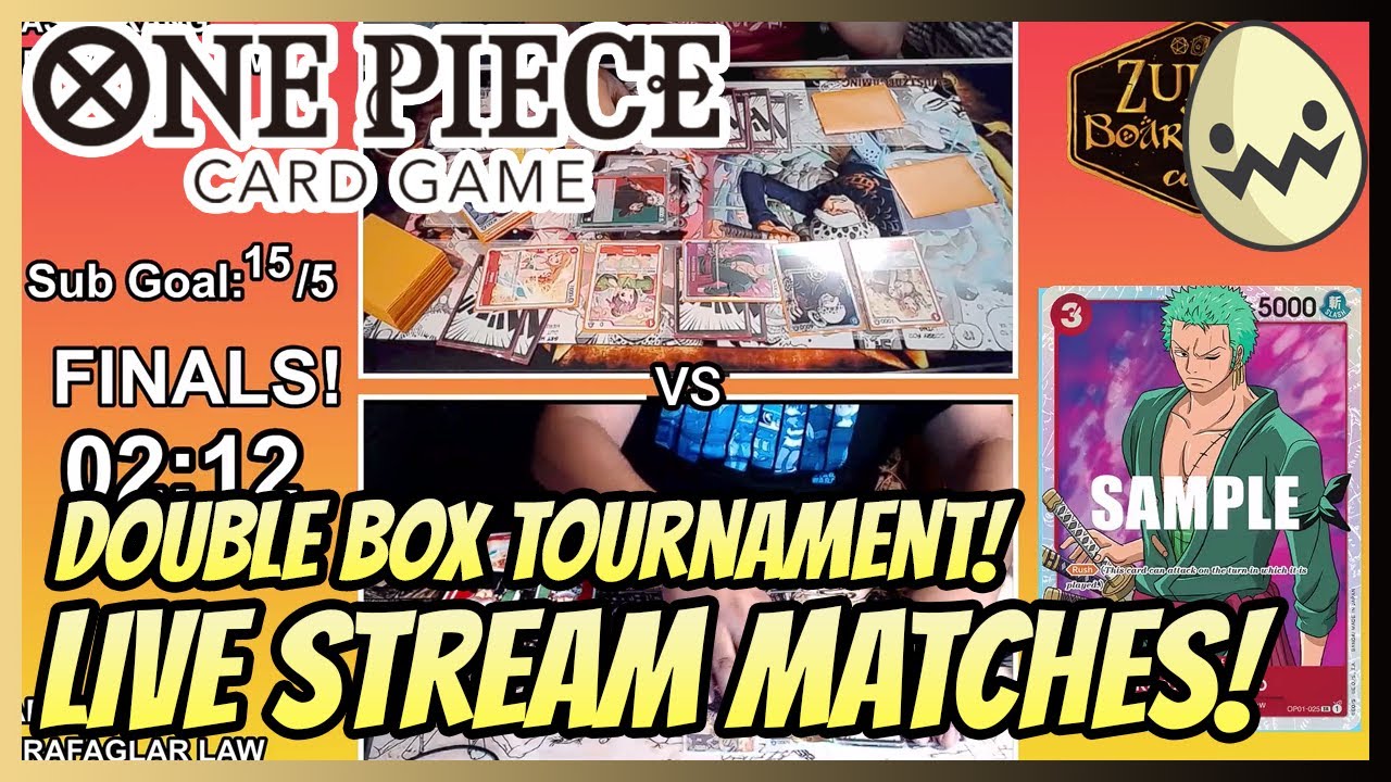 One Piece Card Game: Zulu’s OP03 Starters Legal Box Tournament Matches!