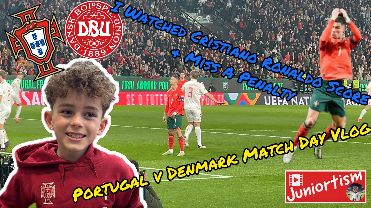 I Watched Cristiano Ronaldo Score & Miss A Penalty | Portugal v Denmark Match Day Vlog - Dinamarca