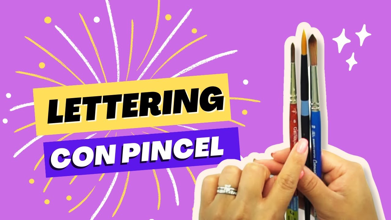 Cómo usar un PINCEL para hacer LETTERING 🖌️